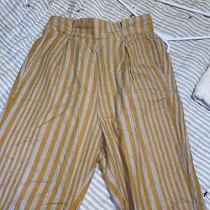 Striped Yellow and Tan pants